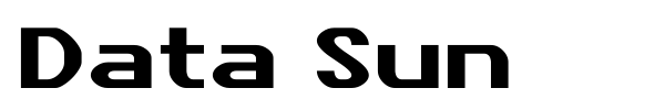 Data Sun font