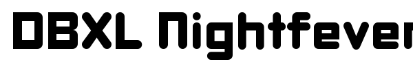 DBXL Nightfever font
