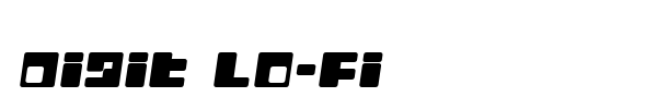 Digit Lo-Fi font preview