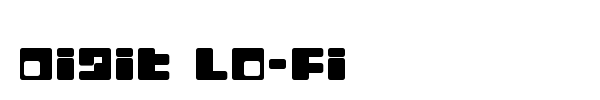 Digit Lo-Fi font preview