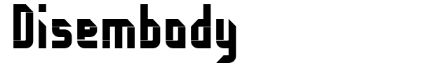 Disembody font