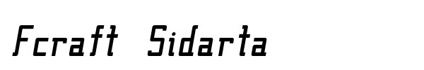 Fcraft Sidarta font