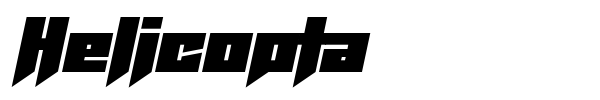 Helicopta font preview
