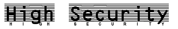 High Security font