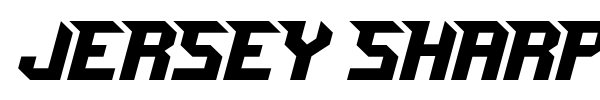 Jersey Sharp font