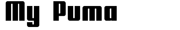My Puma font