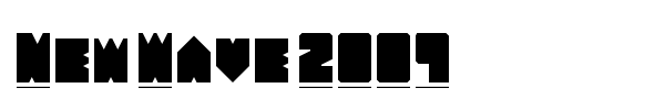 New Wave 2009 font