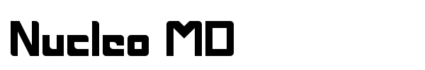 Nucleo MD font