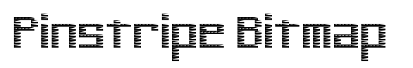 Pinstripe Bitmap font
