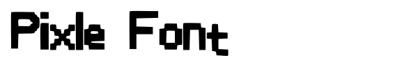 Pixle Font font