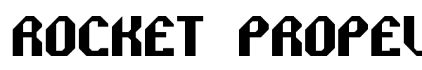 Rocket Propelled font