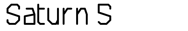 Saturn 5 font