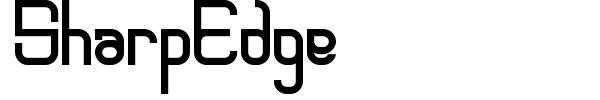 SharpEdge font