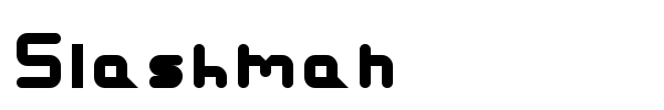 Slashman font