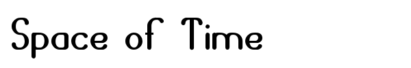 Space of Time font