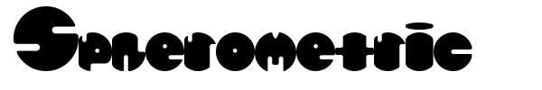 Spherometric font