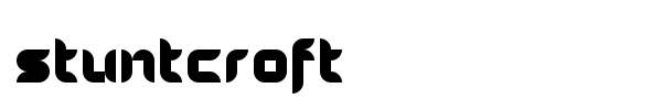 Stuntcroft font