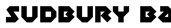 Sudbury Basin font