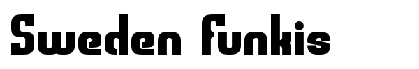 Sweden Funkis font