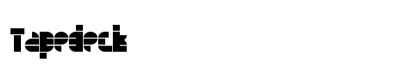 Tapedeck font preview