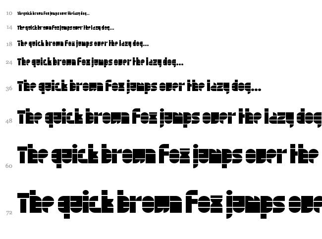 Tapedeck font waterfall