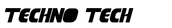 Techno Tech font