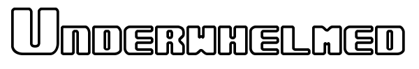 Underwhelmed BRK font preview