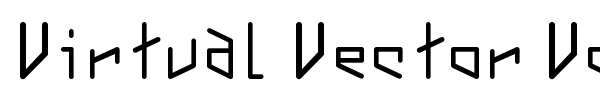 Virtual Vector Vortex font