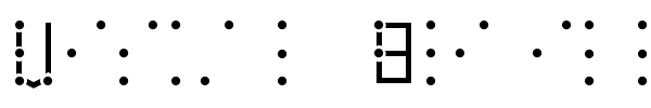 Visual Braille font