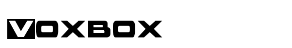 Voxbox font