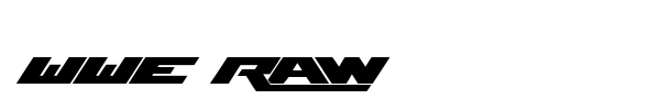 WWE Raw font