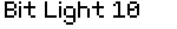 Bit Light 10 font