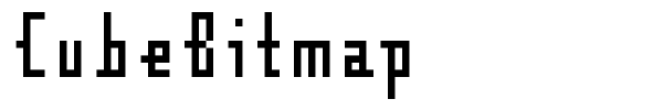 CubeBitmap font