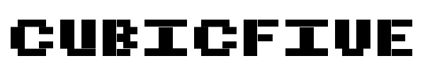 CubicFive font preview