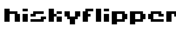Hiskyflipper font