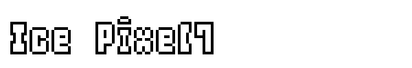 Ice Pixel7 font