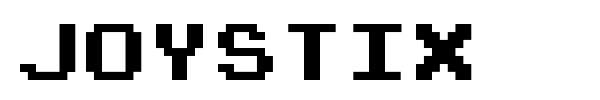 Joystix font