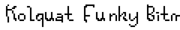 Kolquat Funky Bitm font preview
