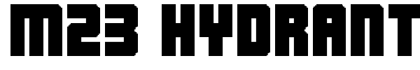 M23 Hydrant Special font
