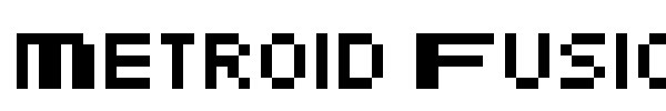 Metroid Fusion font