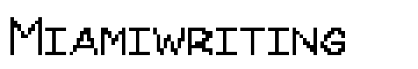 Miamiwriting font preview