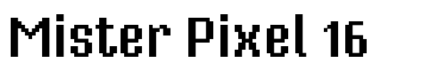 Mister Pixel 16 font preview