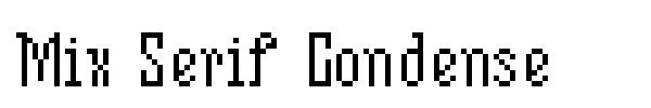 Mix Serif Condense font