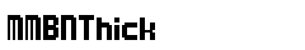 MMBNThick font