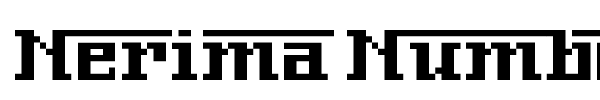 Nerima Number font