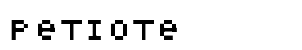 Petiote font preview