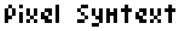 Pixel Symtext font