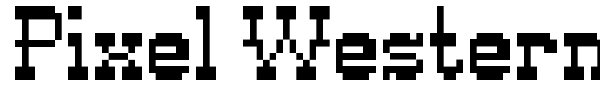 Pixel Western font