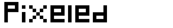 Pixeled font