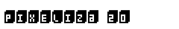 Pixeliza 20 font preview